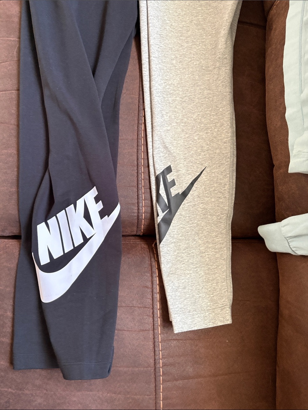 Nike womens Pale Blue Long-Sleeve Crew Shirt and two pairs of Leggings - Picture 3 of 3